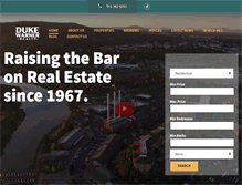 Tablet Screenshot of dukewarner.com